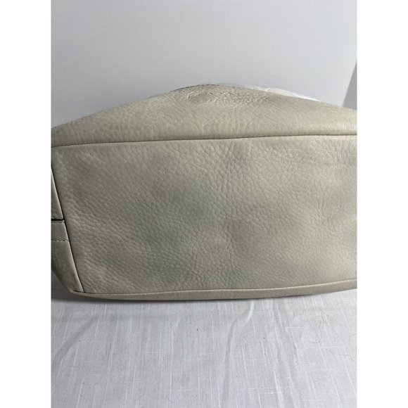 COACH Womens Signature Logo All Over Print Handbag Cream Off White Please Read - Picture 5 of 8